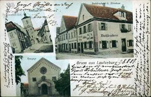 France, Synagogue in Lauterbourg